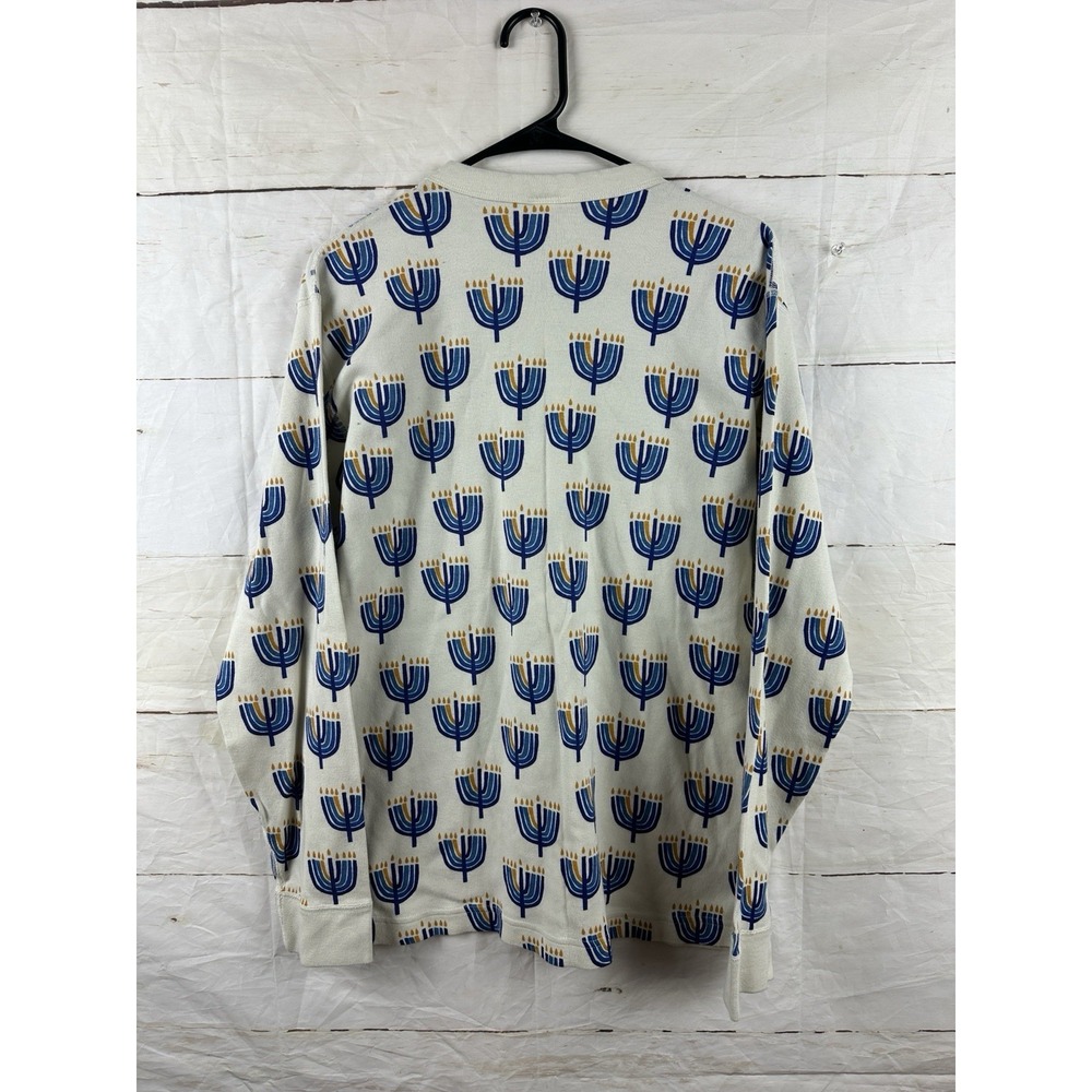 Hanna Anderson Women Hanukkah Holiday 2pc Pajama Set Large Organic Cotton Unisex - Picture 4 of 8